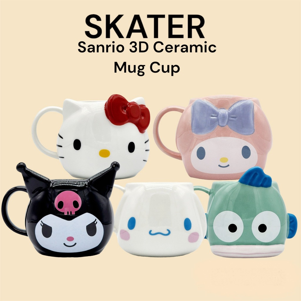 [SKATER] Sanrio ถ้วยเซรามิค ลายตัวละคร 3D CHMGD4