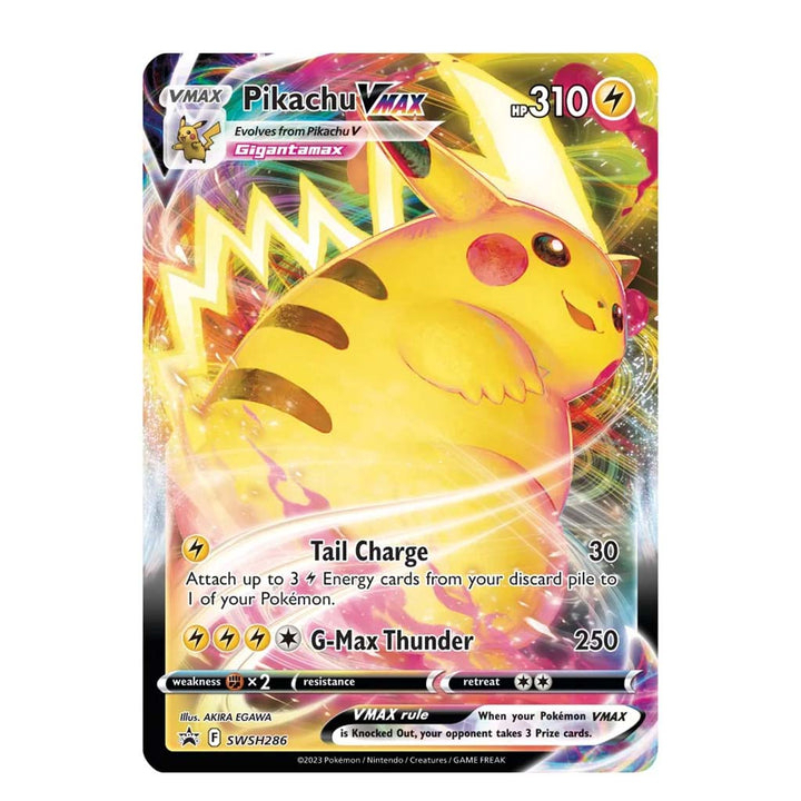 ภาษาอังกฤษ JUMBO/OVERSIZED Pokemon Pikachu VMAX - SWSH286 - Crown Zenith JUMBO/OVERSIZED