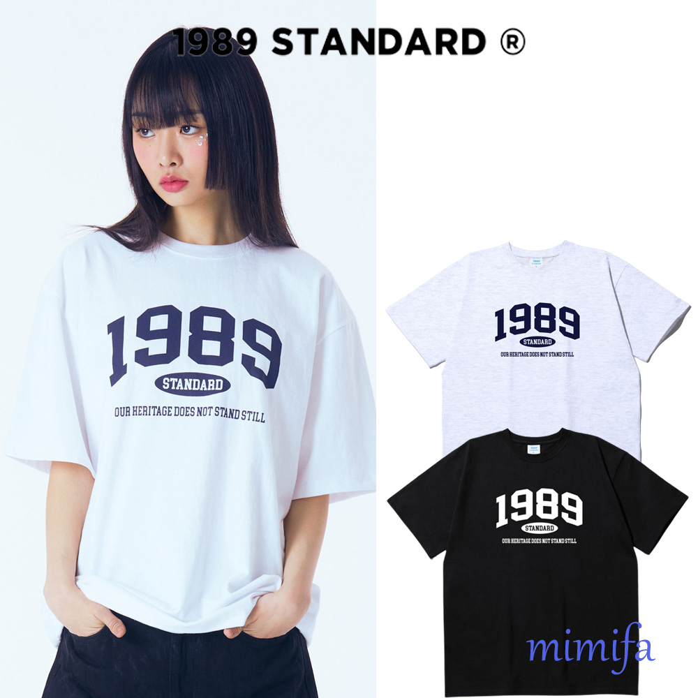 1989 เสื้อยืดแขนสั้น ผ้าฝ้าย โอเวอร์ไซซ์ ลาย STANDARD OUR 1989