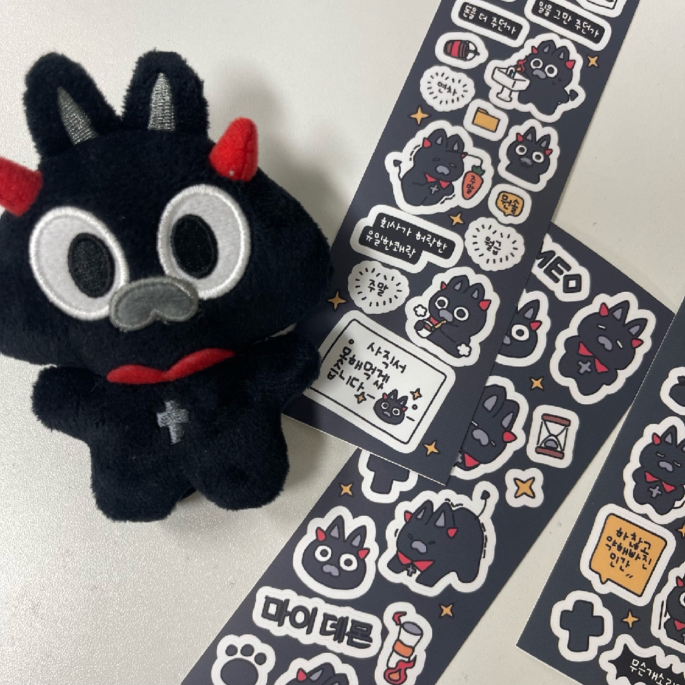[SOOANG Studio] สติกเกอร์ MY DEMON/Korean CUTE สําหรับติดตกแต่งสมุดภาพ DIY