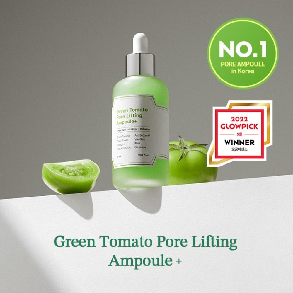 Sungboon EDITOR Green Tomato Pore Lifting Ampoule เซรั่มบํารุงผิวหน้า กระชับรูขุมขน กระชับรูขุมขน กระชับรูขุมขน 30 มล. + 30 มล.