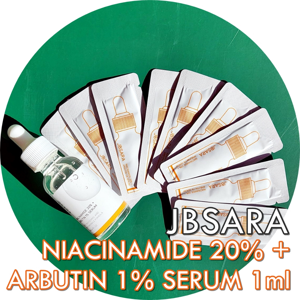 Jbsara niacinamide 20% + arbutin เซรั่ม 1% 1 มล. (ผลิตในเกาหลี)