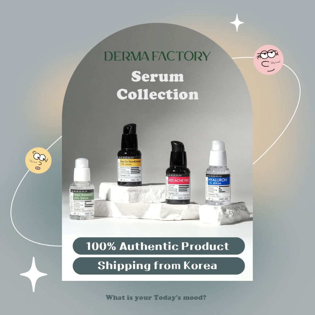 [Derma Factory] Skincare Essence Serum เซรั่มเอสเซ้นบํารุงผิว | ไนอะซินาไมด์ 20% ไนอะซิน Tranexamic 13% ไฮยารูลอน 1% ลอกสิวแดง AHA ผลิตภัณฑ์ขัดผิว ล้างออก DermaFactory