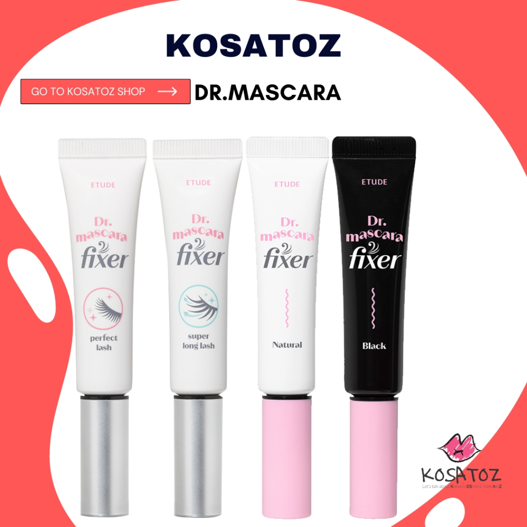 Etude House Dr.Mascara Fixer สําหรับขนตาที่สมบูรณ์แบบ / ขนตายาวมาก / เป็นธรรมชาติ / ดํา (4 ประเภท)