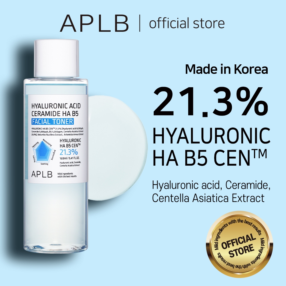 APLB Hyaluronic Acid Ceramide HA B5 Facial Toner 160ml ไฮยาลูรอน เซราไมด์ HA B5 เฟเชียล โทนเนอร์ | เพื่อผิวแห้งขาดน้ำ