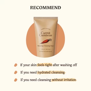 [SKINFOOD Official] โฟมล้างหน้าแครอท 150ml ผิวชุ่มชื้น สูตร pH Balanced Carrot Carotene Balancing Cleansing Foam