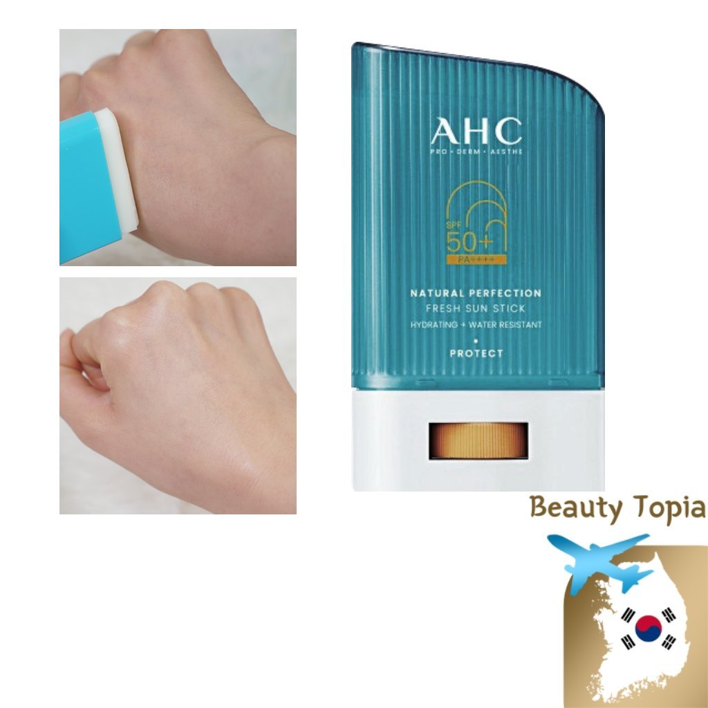 AHC กันแดดสติ๊ก กันแดดหน้า Natural Perfection Fresh Sun Stick SPF 50 + PA ++++ 22ก ahc sun stick wat