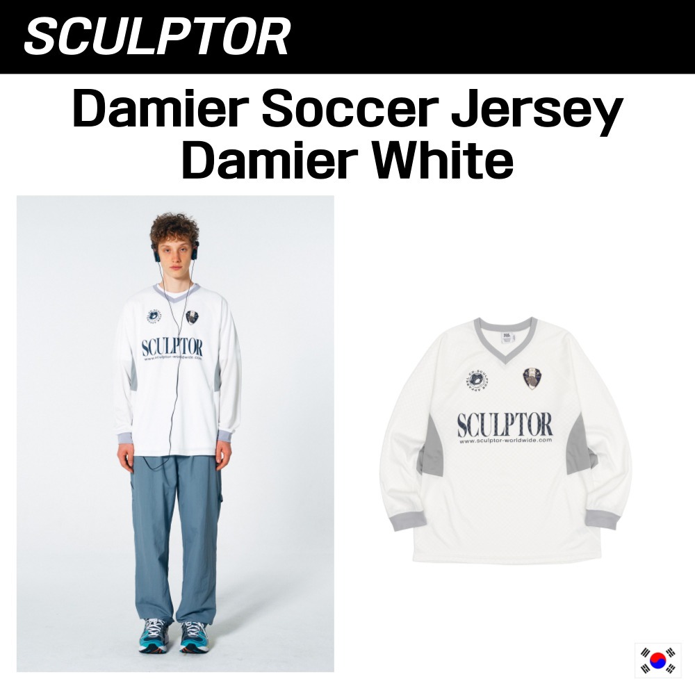 [SCULPTOR] "Damier Soccer Jersey Damier White" ของแท้ 100% จากเกาหลี