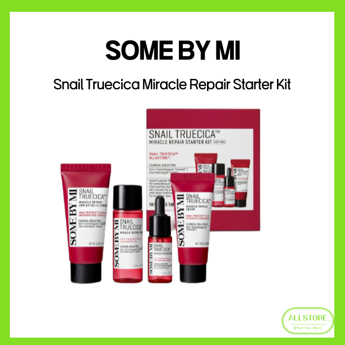 [SOMEBYMI] Snail Truecica Miracle Repair Starter Kit(4units) - สารสกัดจากใบบัวบก