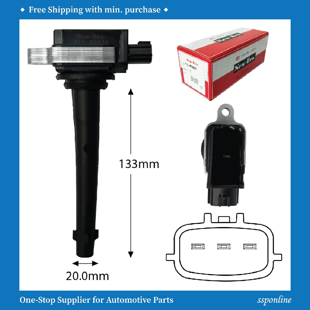 คอยล์จุดระเบิด New Era 22448-CJ00A, 22448-ED800 - Nissan Qashqai, X-Trail