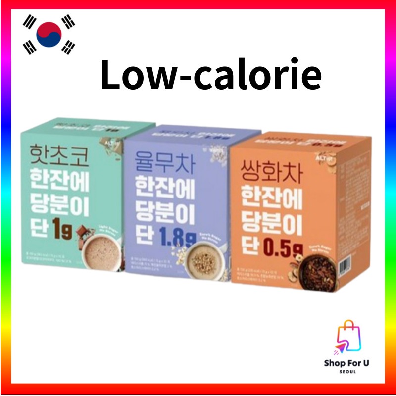 [KOREA] Viomix Zero Sugar Stevia Low Calorie Hot Cocoa, Yulmu ชาสมุนไพร ยา 10T