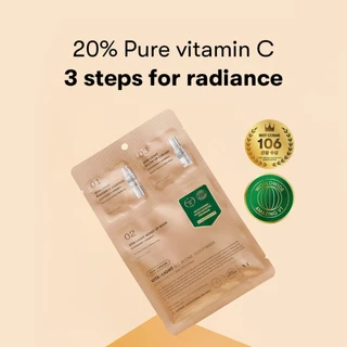[VT] Cica VITA-LIGHT ALL IN ONE มาสก์หน้า 3 ขั้น วิตามินซีสด 20% ดูแลความกระจ่างใส <Official Flagship>