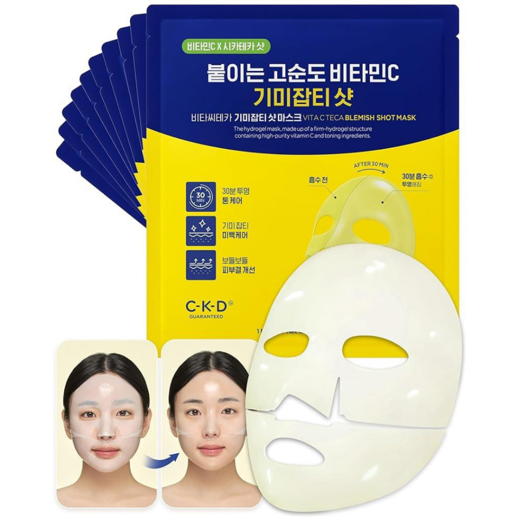 Cleaderm CKD Vita C Teca Blemish Shot Mask 5 แผ่น | Kshipbox