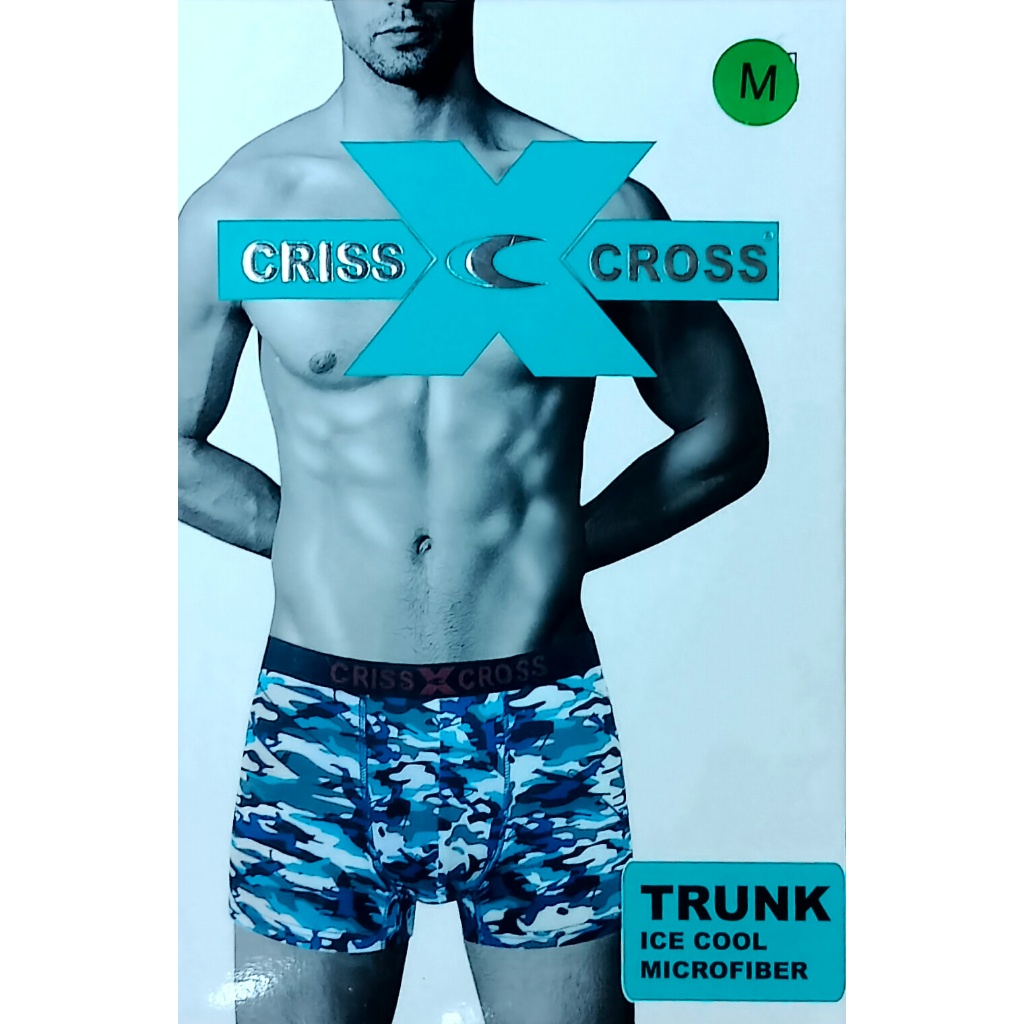 CRISS CROSS MENS 2PCS ICE COOL MIRCOFIBER PRINTED TRUNKS CM93-5195