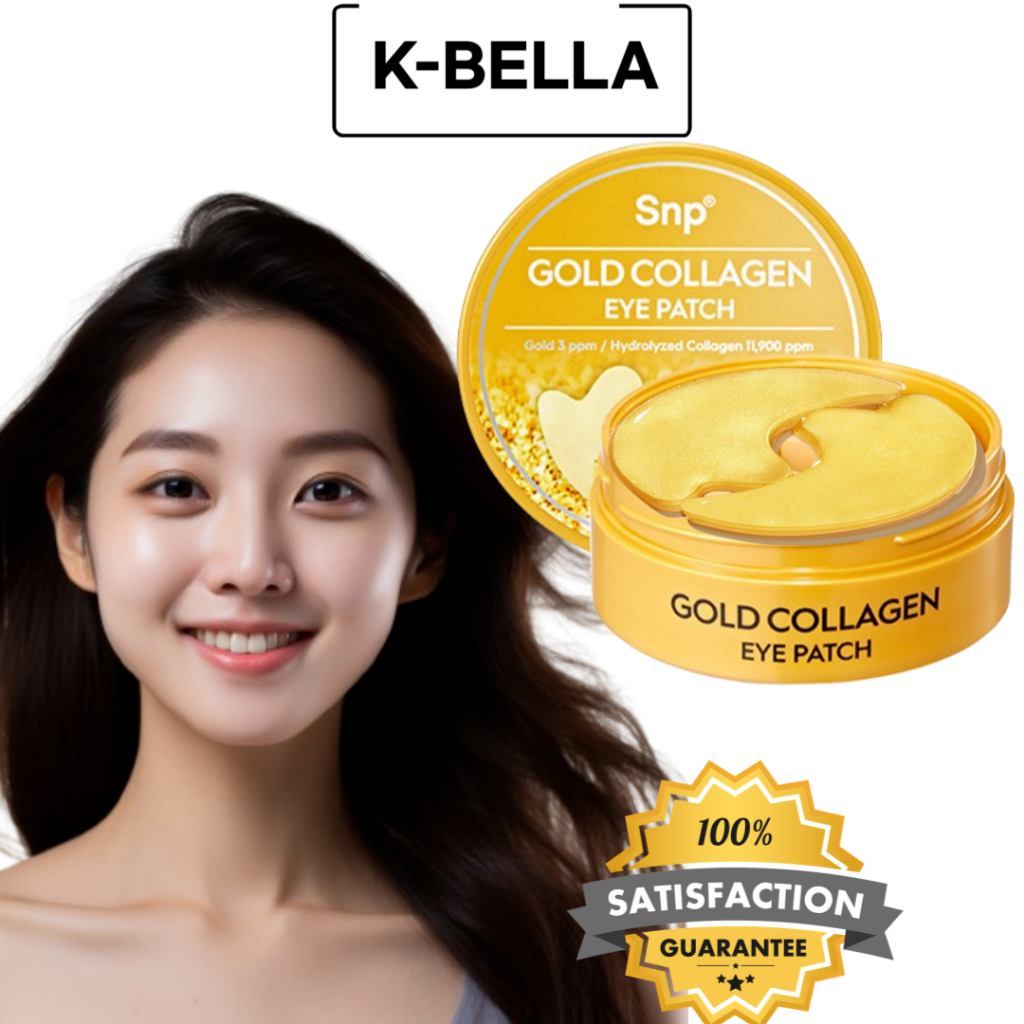 Snp Gold แผ่นคอลลาเจนบํารุงรอบดวงตา 60 ชิ้น (สินค้าขายดีที่สุดในเกาหลี)