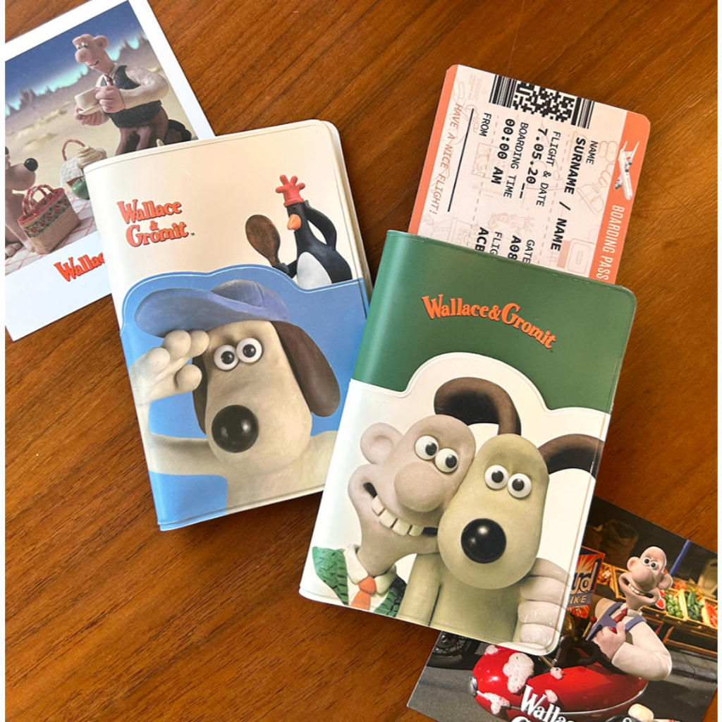 [Wallace & Gromit] Passport Case Passport Cover Passport Holder