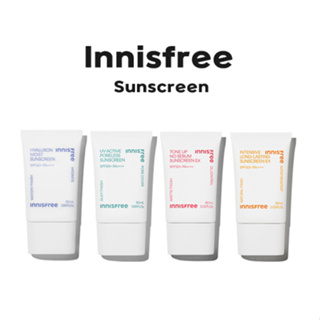 [Innisfree] ครีมกันแดด: ติดทนนาน, โทนสีไม่ซีบัม, ไฮยารูลอนชุ่มชื้น, ไร้รูขุมขน UV