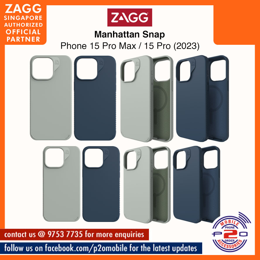 ZAGG Denali Snap with Kickstand (MagSnap) Case for Phone 15 Pro Max (6.7 2023) / Phone 15 Pro (6.1 2