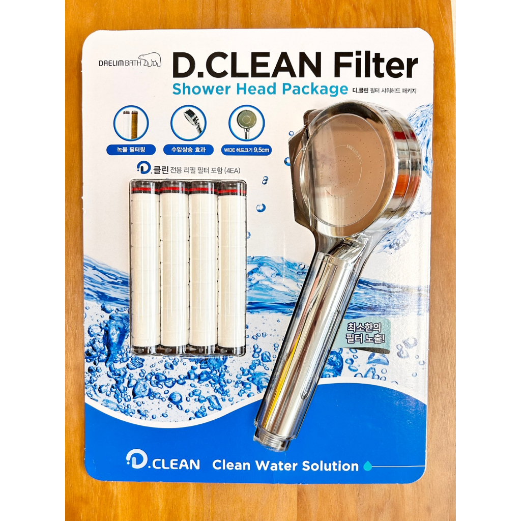 [Daelim Bath] D-Clean Filter Shower Head Package/Shower Head 1p + Shower Head Filters 5 p/Shipping from KOREA