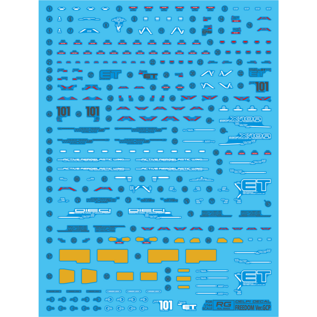 DELPI DECAL RG FREEDOM GCP WATER DECAL