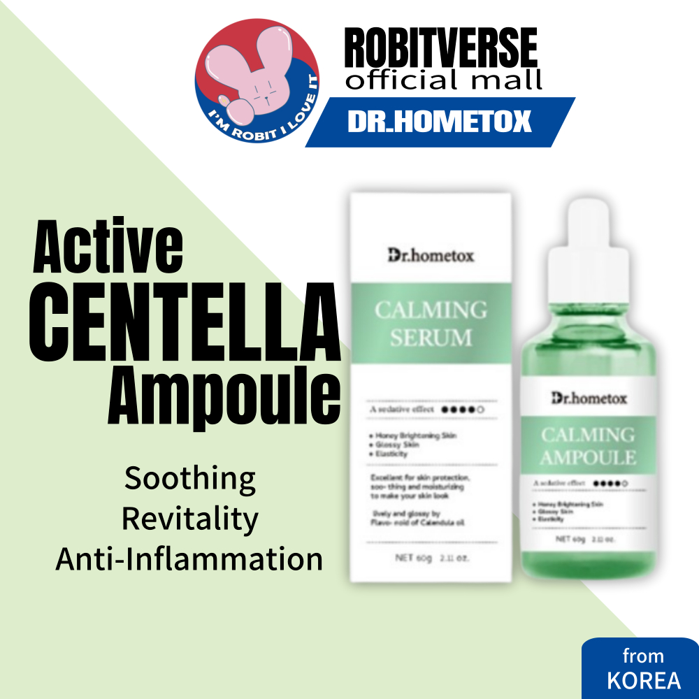 ซื้อ 2 ได้ 50% อ !! [Dr.Hometox] Active Centella Ampoule เซรั่ม 35 มล. ปลอบประโลม ฟื้นฟู ป้องกันการอักเสบ