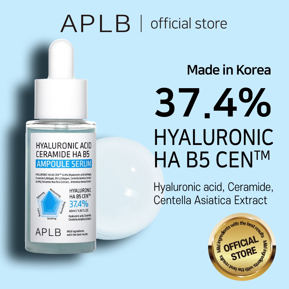 APLB Hyaluronic Acid Ceramide HA B5 Ampoule Serum 40ml ไฮยาลูรอน เซราไมด์ HA B5 แอมพูล เซรั่ม | เพื่