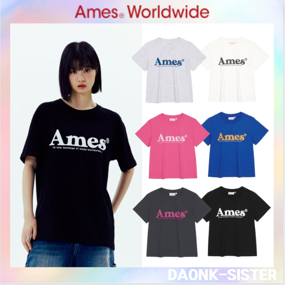 [AMES-WORLDWIDE] Ames-worldwide BASIC LOGO TEE ของแท้ 100% มี 6 สี