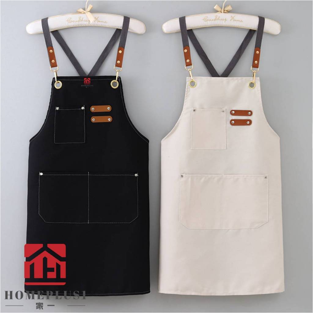 [SG HOMEPLUS1] ผ้ากันเปื้อน Cafe workshop Cotton Canvas