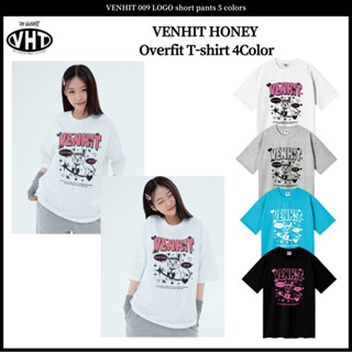 Venhit เสื้อยืด ลายน้ําผึ้ง Overfit 4 สี