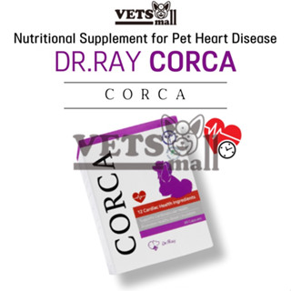 [Dr.Ray] Dr.ray Corca (24 กรัม) / อาหารเสริมโรคหัวใจ สําหรับสัตว์เลี้ยง / การจัดการสภาพหัวใจ สําหรับสุนัขและแมว / อาหารเสริมสําหรับสุนัขและแมว