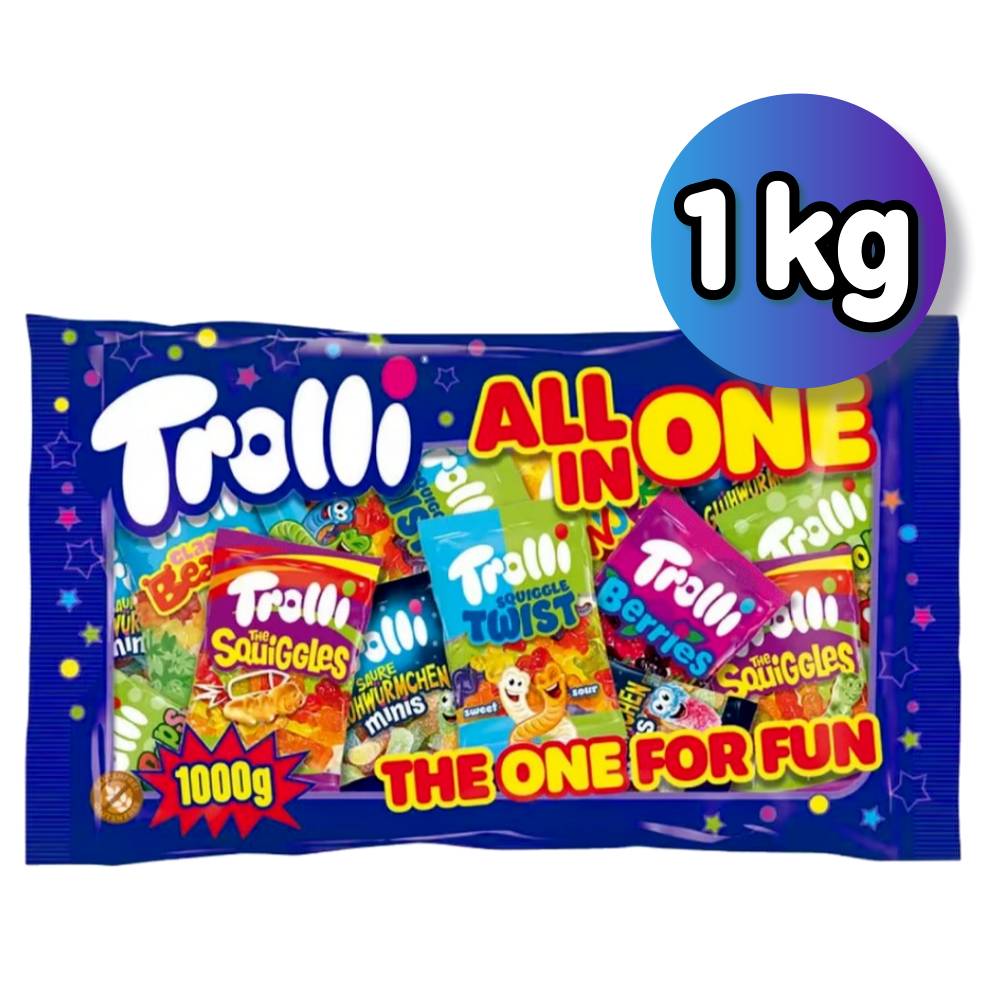 (1 กก.) Trolli Gummy Sweet Jelly All-in-One