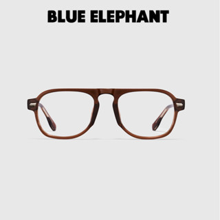 [BLUE Elephant] แว่นตาคริสตัล สีน้ําตาล 2023 | แว่นตาแฟชั่นเกาหลี ของแท้ 100% | ส่งตรงจากเกาหลี ย้อนยุค อุปกรณ์เสริม