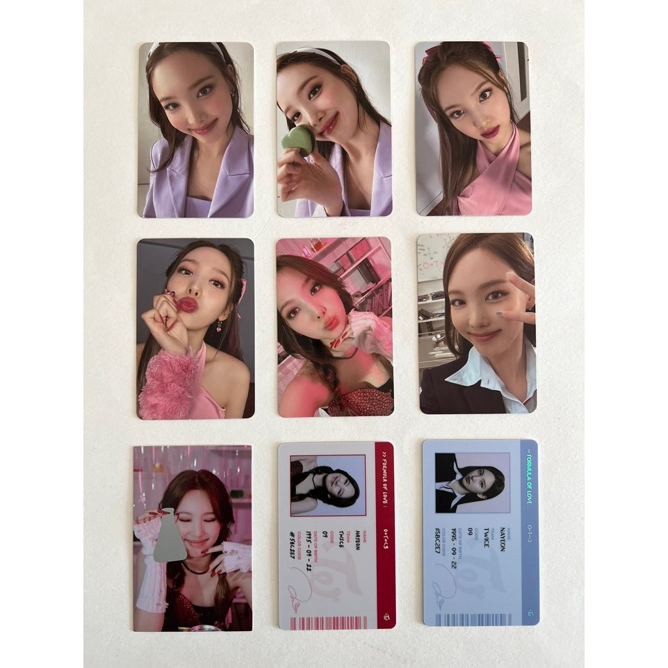 Twice อัลบั้มรูปภาพ 3rd Formula of Love : O+T= 3 Official Photocard Nayeon
