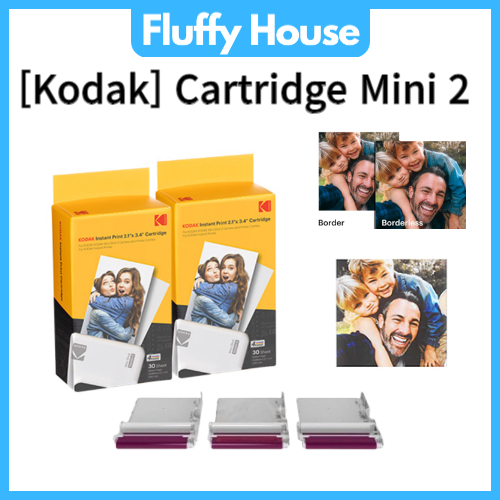 [KODAK] ตลับกระดาษ สําหรับ Mini 2 Retro Mini 2 Mini Shot 2 film C210R P210R 2.1x3.4 30p