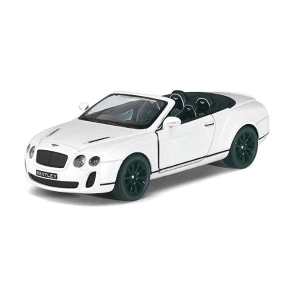 Kinsmart โมเดลรถยนต์ ขนาดเล็ก 2010 Bentley Continental Supersports สีขาว