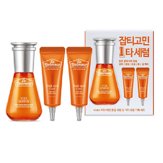 the face shop dr.belmer vita serine tone serum เซรั่มโทนสี 45ml &amp; spot relief cream ครีมบรรเทาจุดด่างดํา 15ml+15ml