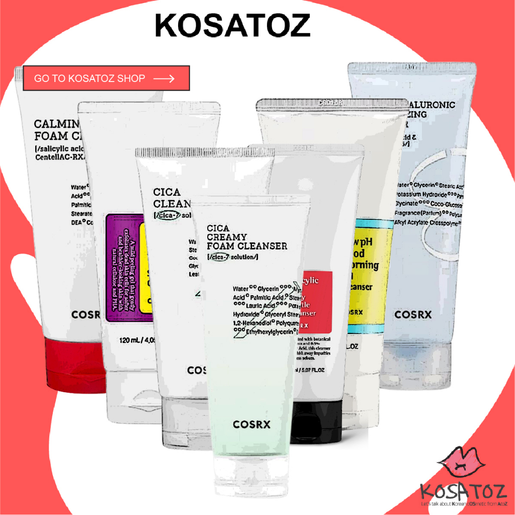 [COSRX] Salicylic Acid Daily Gentle Cleanser / Good Morning Gel Cleanser/AC Foam Cleanser / Good Nig