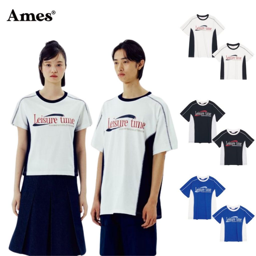 [AMES] เสื้อยืด LEISURE TIME