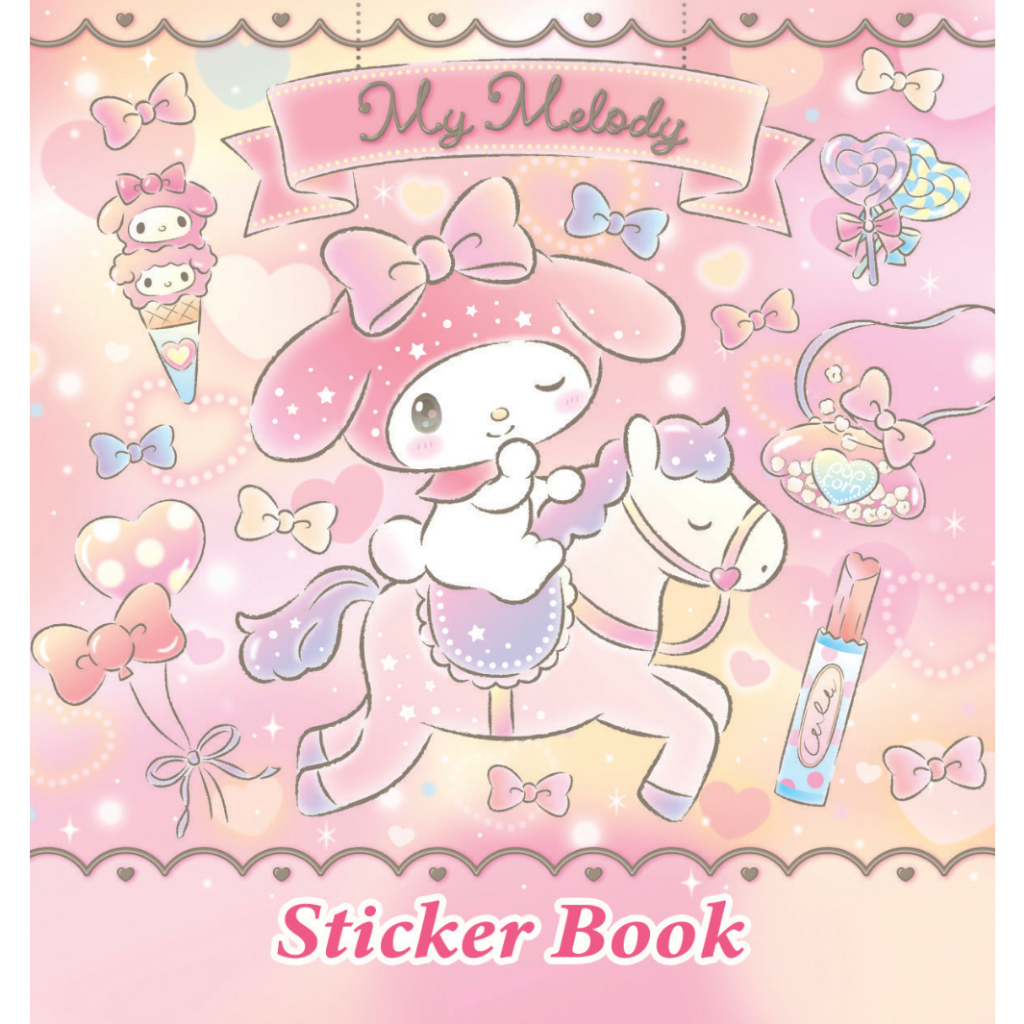 [Sanrio] สติกเกอร์ ลาย มายเมโลดี้ น่ารัก สําหรับติดตกแต่งสมุดโน้ต 24 แผ่น