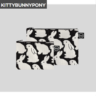 [KBP] กระเป๋าใส่ผ้าห่ม ลาย Kitty Bunny Pony_ Quilting Little Black