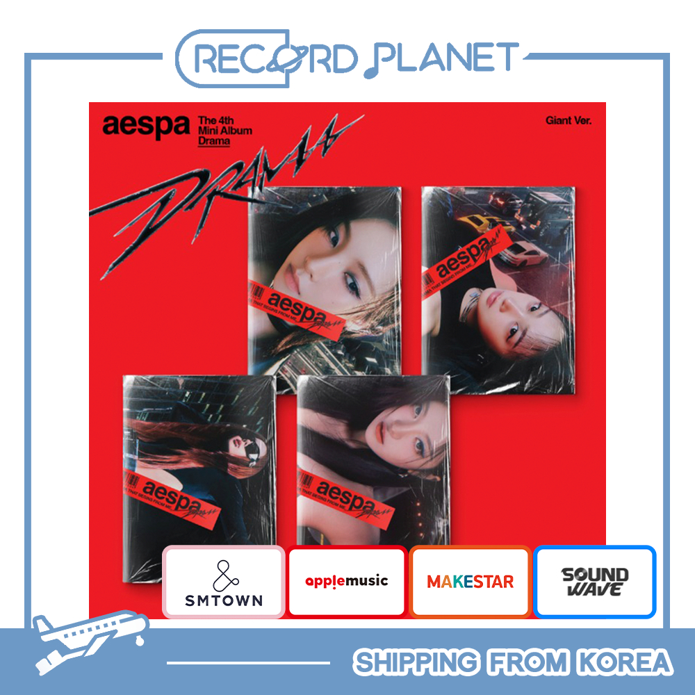 [POB] AESPA - The 4th Mini Album [Drama] (Giant Ver.) + Free Gift