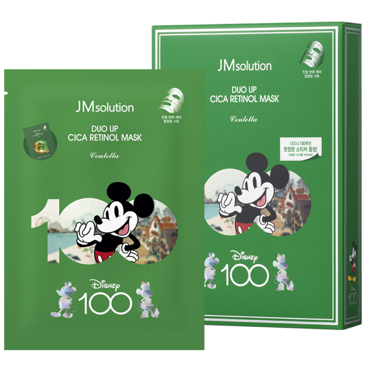 [ผลิตในเกาหลี] Jm Solution Disney 100 Edition Duo Up cyca Retinol Masks 30 มล. 10 ชิ้น