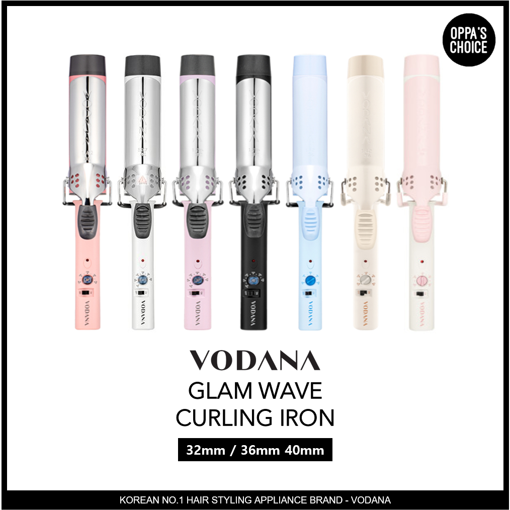 [พร้อมส่ง] VODANA เหล็กดัดผม Glam Wave Curling Iron (Black / White / Violet / Creamy Blue / Pink)