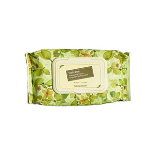 the face shop herb day เนื้อเยื่อทำความสะอาด cleansing tissue 70ea