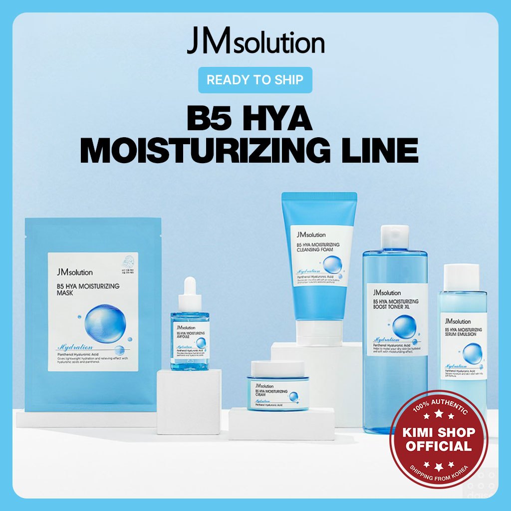 [JMsolution] B5 HYA Moisturizing Line Toner Emulsion Ampoule Cream Mask pack Foam Cleanser