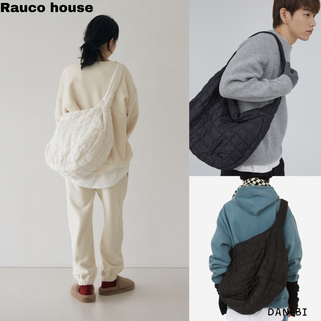 [Rauco House] กระเป๋าบุนวม Unisex Soft & Snug / 2 สี / ของแท้ 100% / จัดส่งรวดเร็วจากเกาหลี