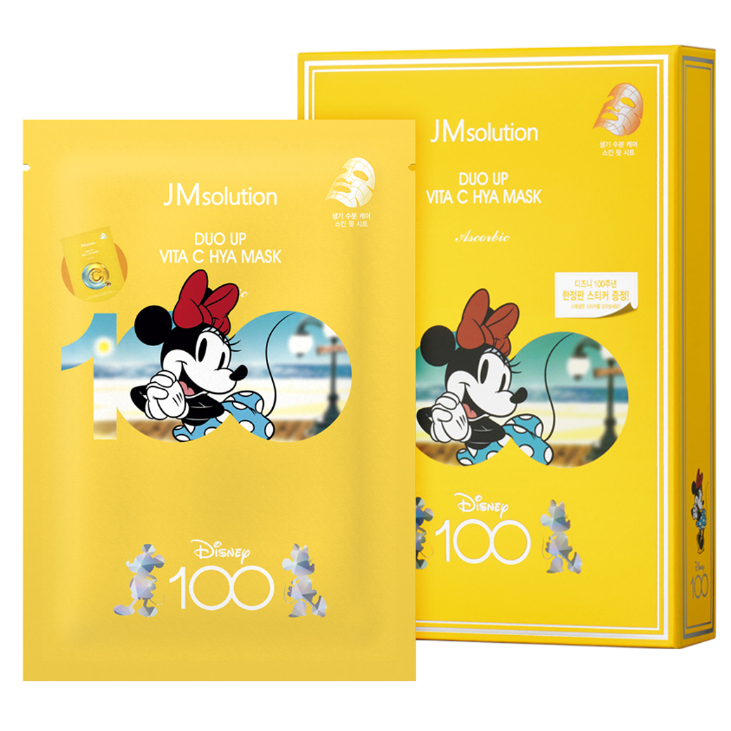 [ผลิตในเกาหลี] Jm Solution Disney 100 Edition Duo UPVITA C HIA Mask 10 ชิ้น