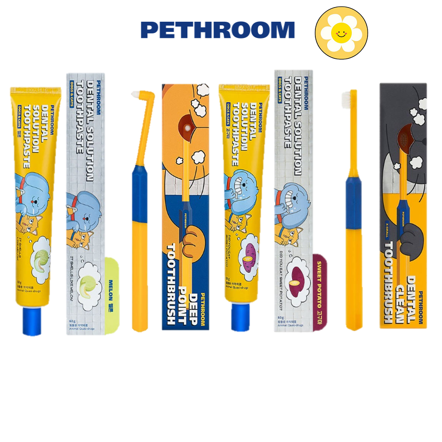 [Pethroom] Pet toothpaste & tooth brush ยาสีฟันสัตว์เลี้ยง และแปรงฟัน