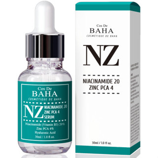 [Cos De BAHA] NZ : Niacinamide 20 Zinc PCA เซรั่ม 4 ชิ้น 30 มล.