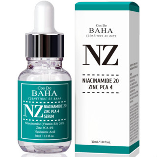 [Cos De BAHA] NZ : Niacinamide 20 Zinc PCA เซรั่ม 4 ชิ้น 30 มล.